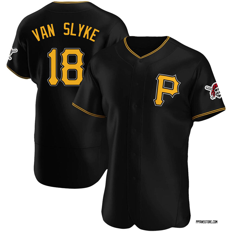 Authentic Andy Van Slyke Men's Pittsburgh Pirates Black Alternate Jersey