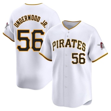 Limited Duane Underwood Jr. Men's Pittsburgh Pirates White Home Jersey