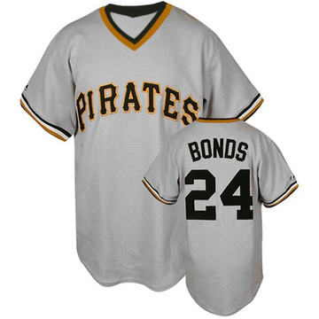 Barry Bonds 1992 Pittsburgh Pirates Men's Grey Cooperstown Jersey