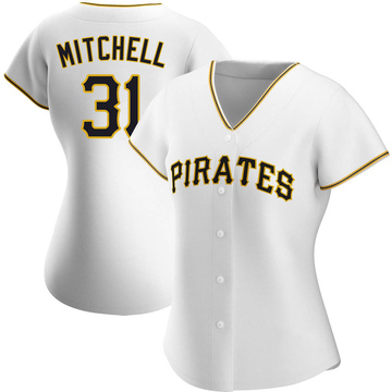 Cal Mitchell Pittsburgh Pirates Home White Baseball Player Jersey —  Ecustomily