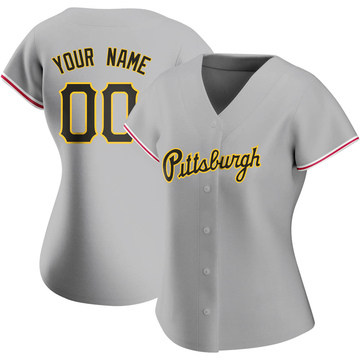 Replica Custom Women's Pittsburgh Pirates Gray Road Jersey