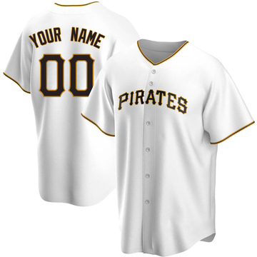 Replica Custom Youth Pittsburgh Pirates White Home Jersey