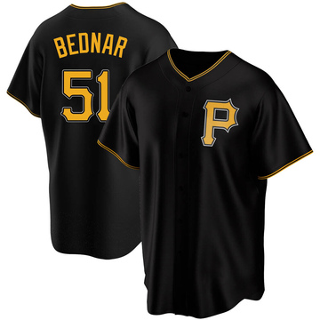 2022 Team-Issued Black David Bednar #51 Jersey (David is representing the  Pirates in the 2023 World Baseball Classic - Team USA)