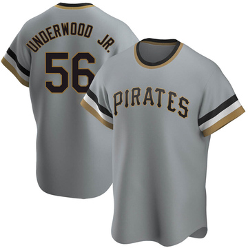 Replica Duane Underwood Jr. Men's Pittsburgh Pirates Gray Road Cooperstown Collection Jersey