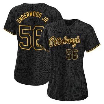 Replica Duane Underwood Jr. Women's Pittsburgh Pirates Black Snake Skin City Jersey