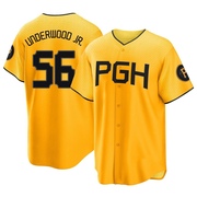 Replica Duane Underwood Jr. Youth Pittsburgh Pirates Gold 2023 City Connect Jersey