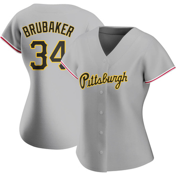 JT Brubaker Pittsburgh Pirates Road Gray Baseball Player Jersey — Ecustomily
