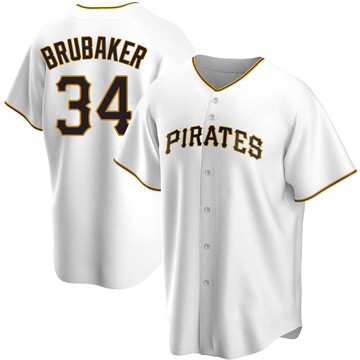 J.T. Brubaker #34 Black Team Issued Jersey - Size 44T + 2B + 1S