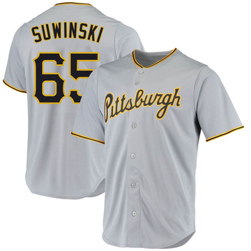 Jack Suwinski Pittsburgh Pirates Men's Black Midnight Mascot T-Shirt 