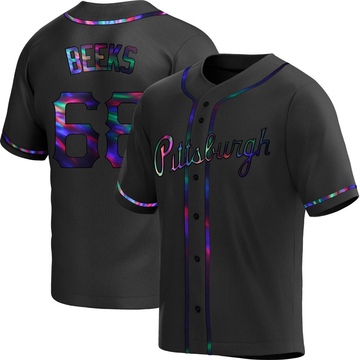 Replica Jalen Beeks Men's Pittsburgh Pirates Black Holographic Alternate Jersey