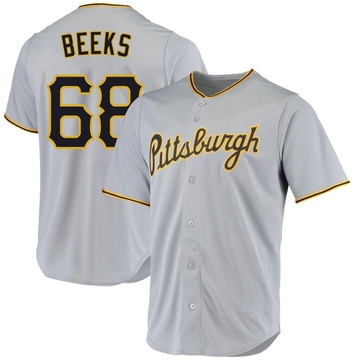 Replica Jalen Beeks Men's Pittsburgh Pirates Gray Road Jersey