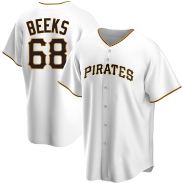 Replica Jalen Beeks Men's Pittsburgh Pirates White Home Jersey