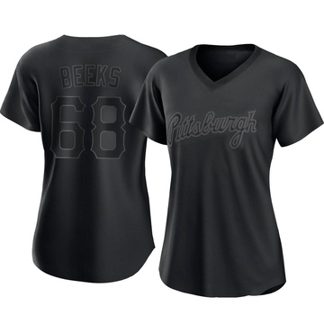 Replica Jalen Beeks Women's Pittsburgh Pirates Black Pitch Fashion Jersey