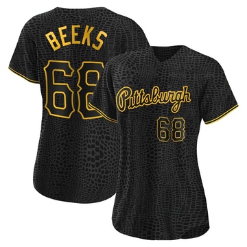 Replica Jalen Beeks Women's Pittsburgh Pirates Black Snake Skin City Jersey