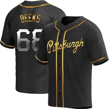 Replica Jalen Beeks Youth Pittsburgh Pirates Black Golden Alternate Jersey