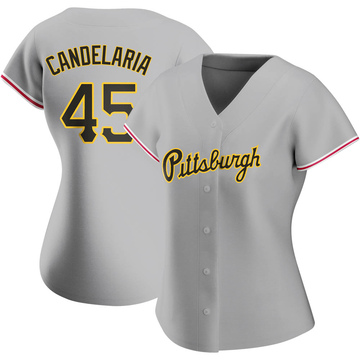 John Candelaria Pittsburgh Pirates Women's Black Roster Name & Number T- Shirt 