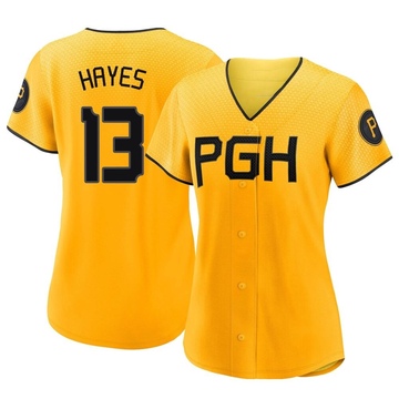 Nike Youth Pittsburgh Pirates Ke'Bryan Hayes #13 White Replica Jersey