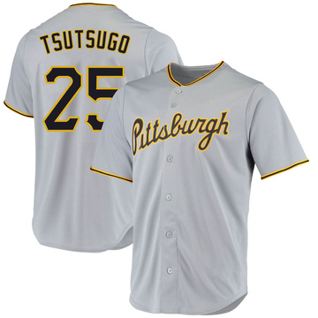 Replica Yoshi Tsutsugo Men's Pittsburgh Pirates Gray Road Jersey