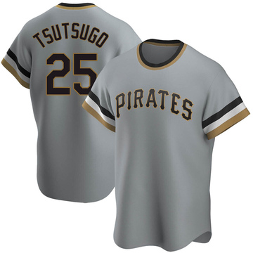 Replica Yoshi Tsutsugo Youth Pittsburgh Pirates Gray Road Cooperstown Collection Jersey